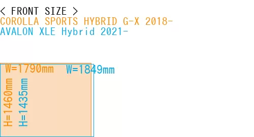#COROLLA SPORTS HYBRID G-X 2018- + AVALON XLE Hybrid 2021-